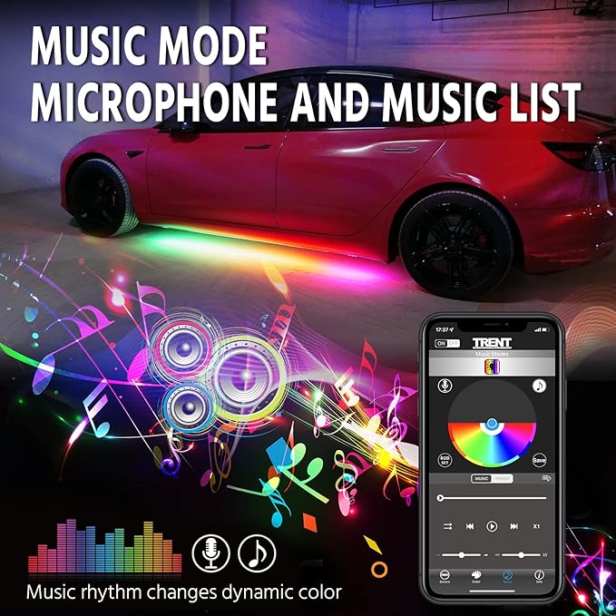 Car Chassis Flexible RGB Waterproof LED Strip Lights