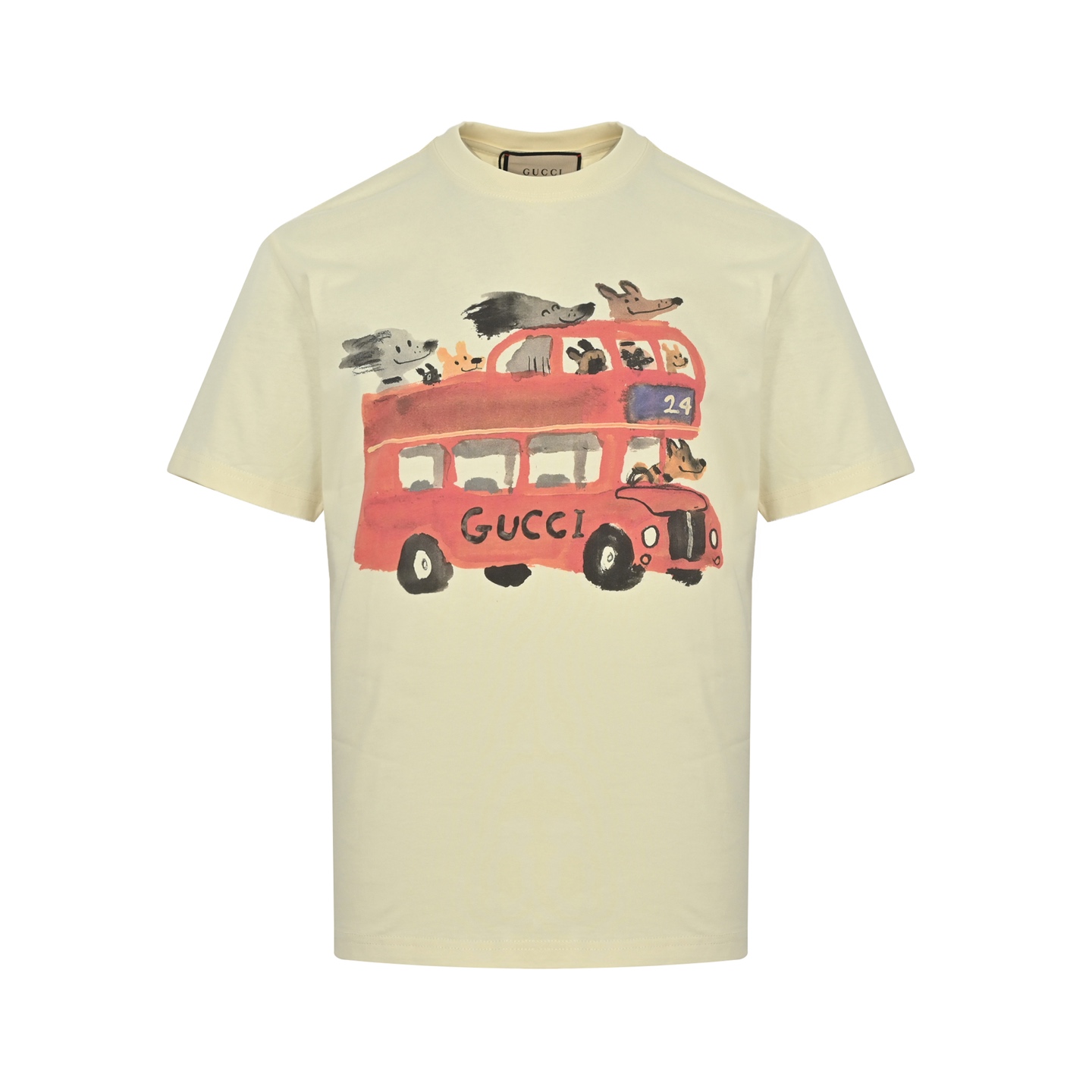 Gucci 25ss funny cartoon series printed short sleeves
