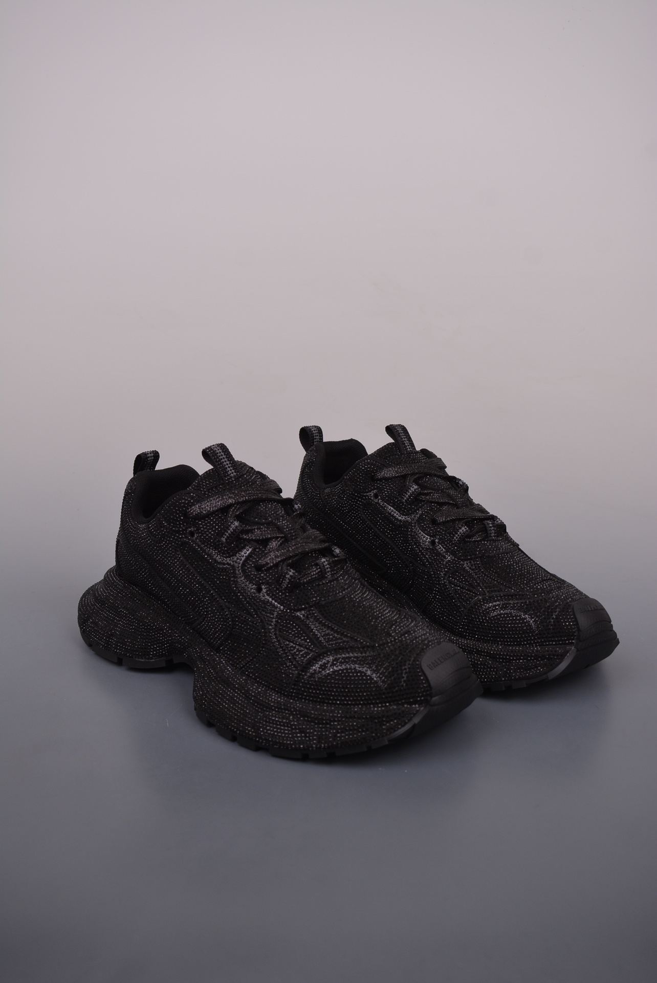 BALENCIAGA 3XL Sneakers Black diamond sticker 734734 W3XST 1000