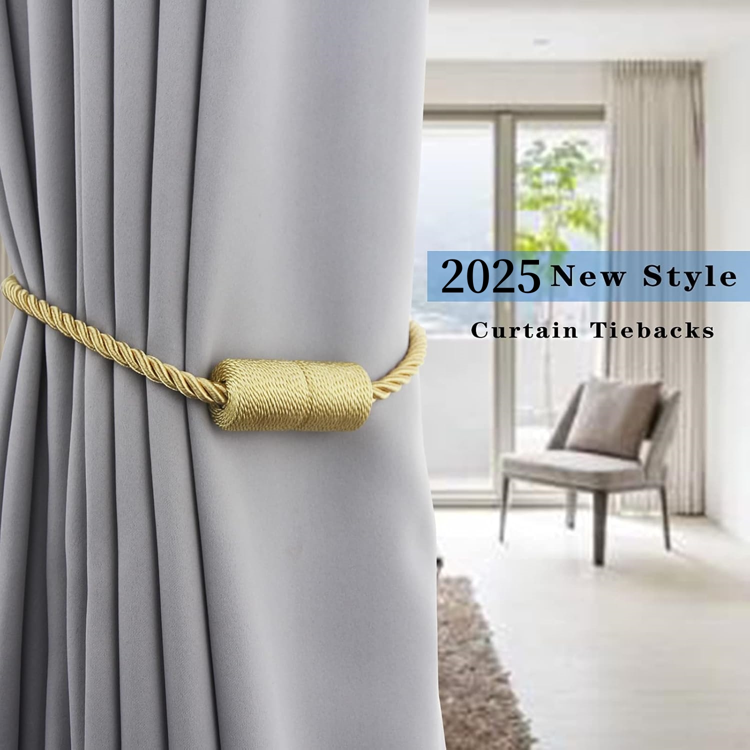 🔥On Sale🔥Strong Magnetic Curtain Tiebacks 2 Pack