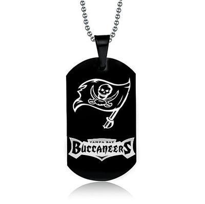 TAMPA BAY BUCCANEERS TITANIUM STEEL DOG TAG