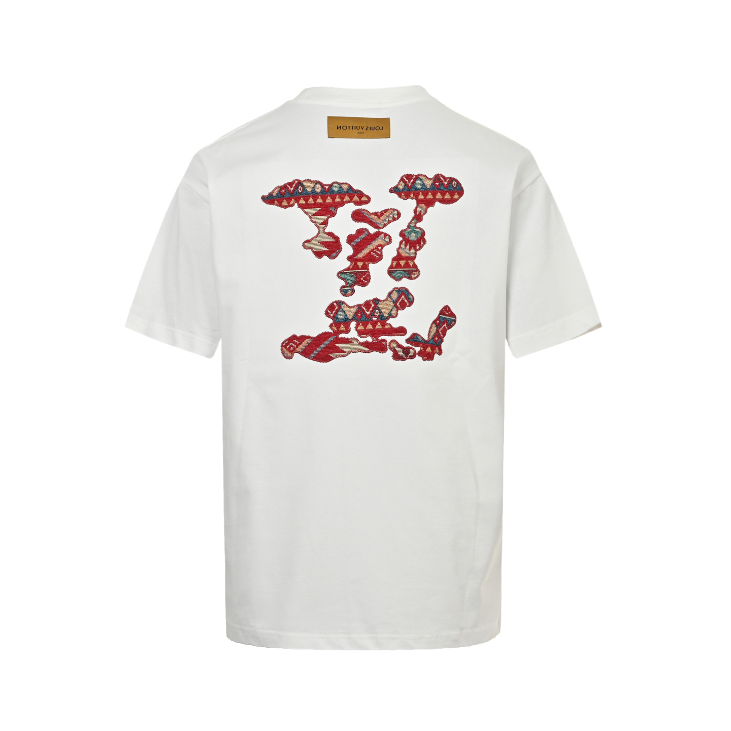 Louis Vuitton 25ss short sleeve with brocade cloud logo patch embroidered on the back