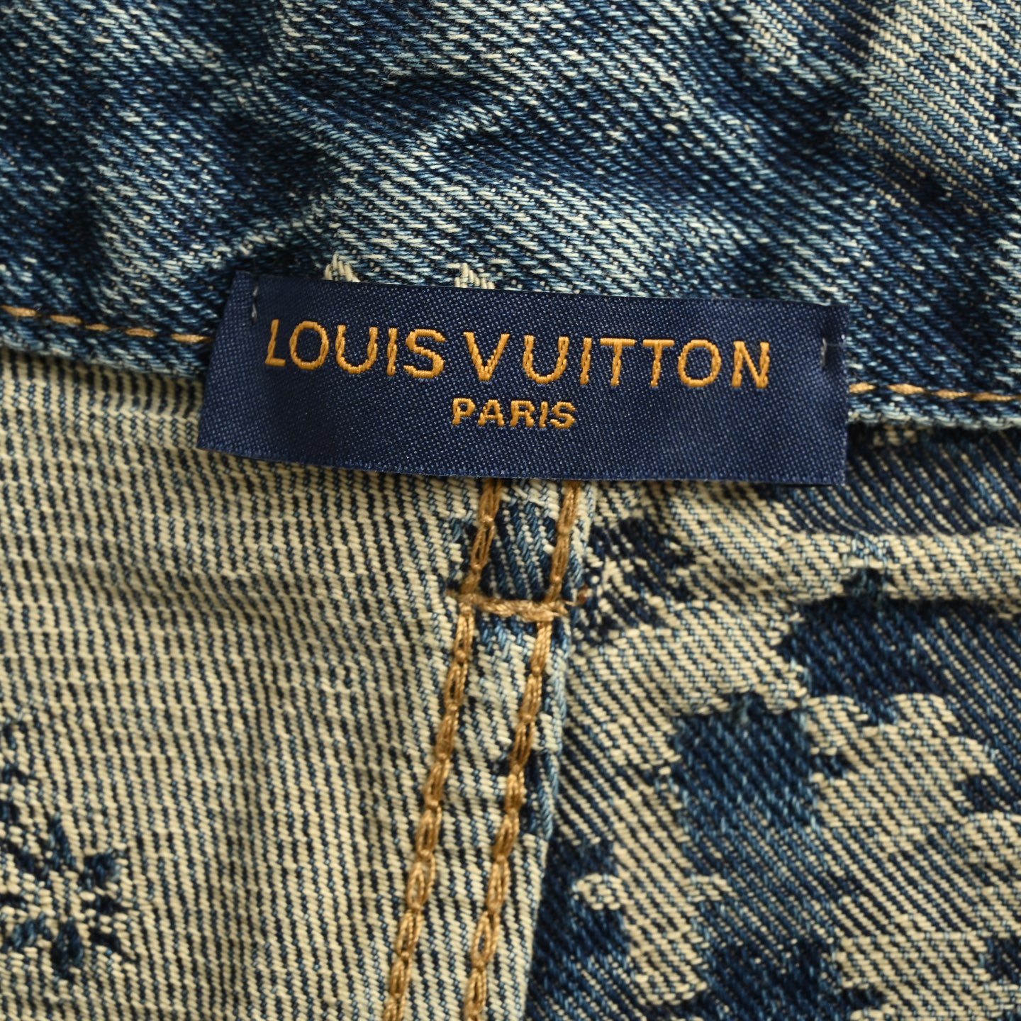 Louis Vuitton 25ss Paisley Heavy Tie-Dye Denim Shorts