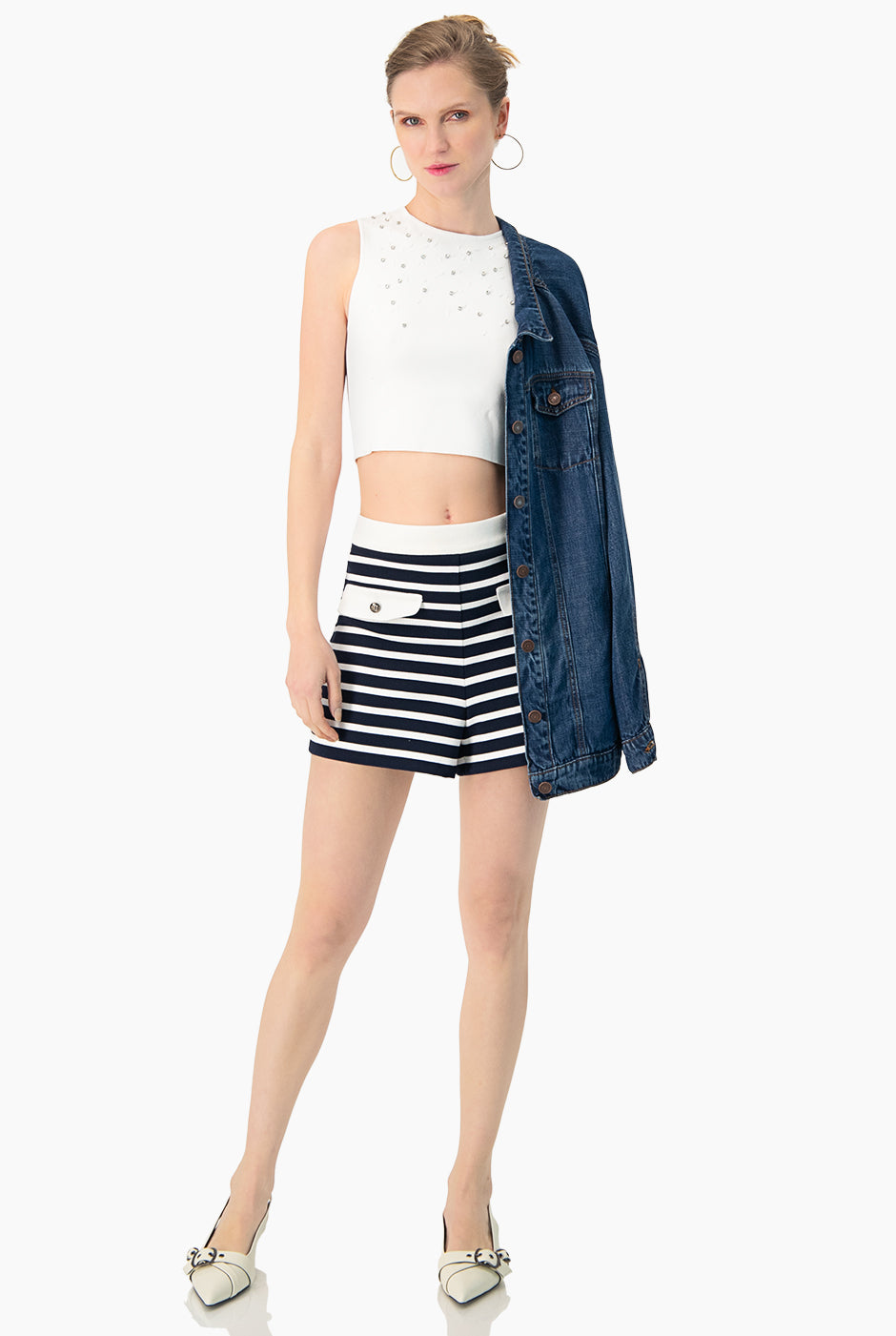 Short de rayas