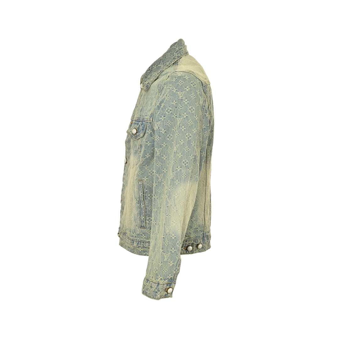 Louis Vuitton 24Fw all-over print denim jacket