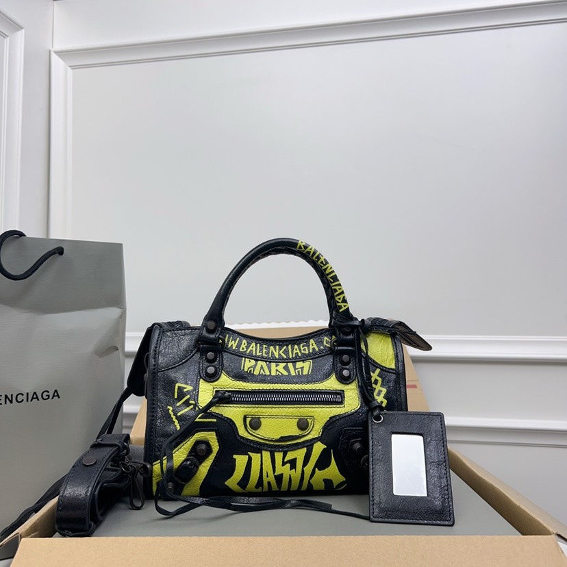 Balenciaga Mini City Graffiti Tote