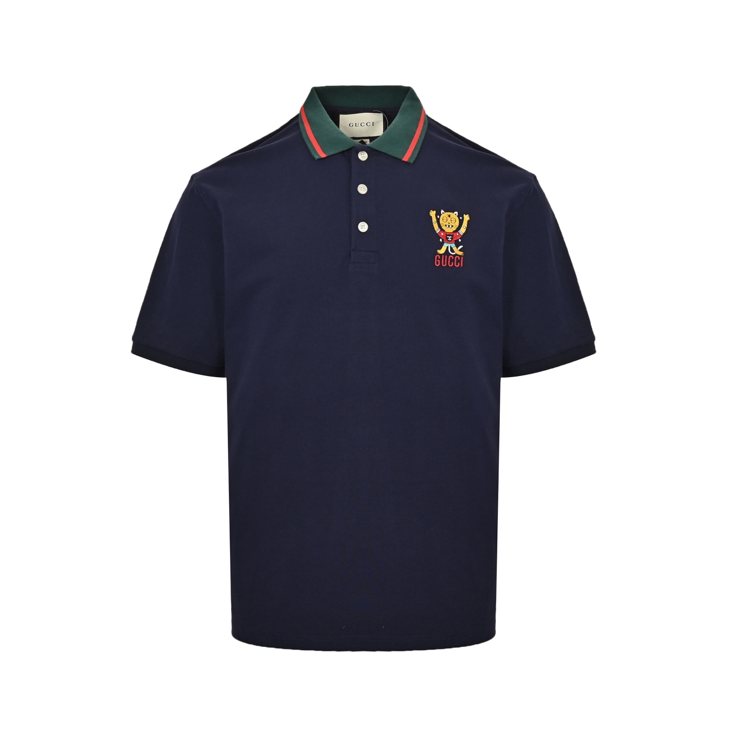 Gucci Cartoon Tiger Embroidery Polo Short Sleeve
