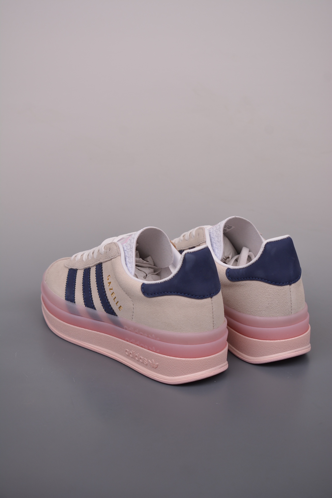 Adidas Originals Gazelle Bold W Navy Blue Pink IE6508