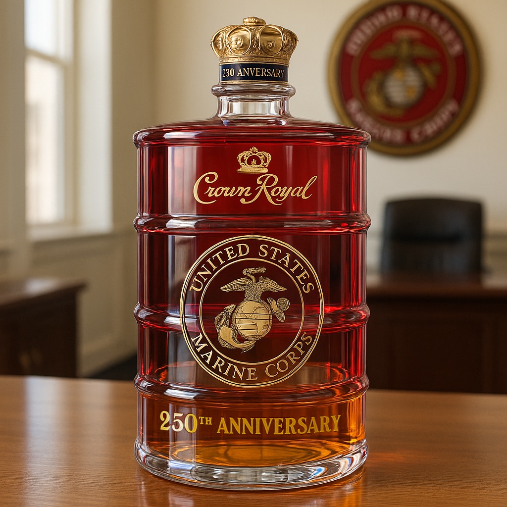 Marine Corps 250th Anniversary Gas Can Whiskey Bottle