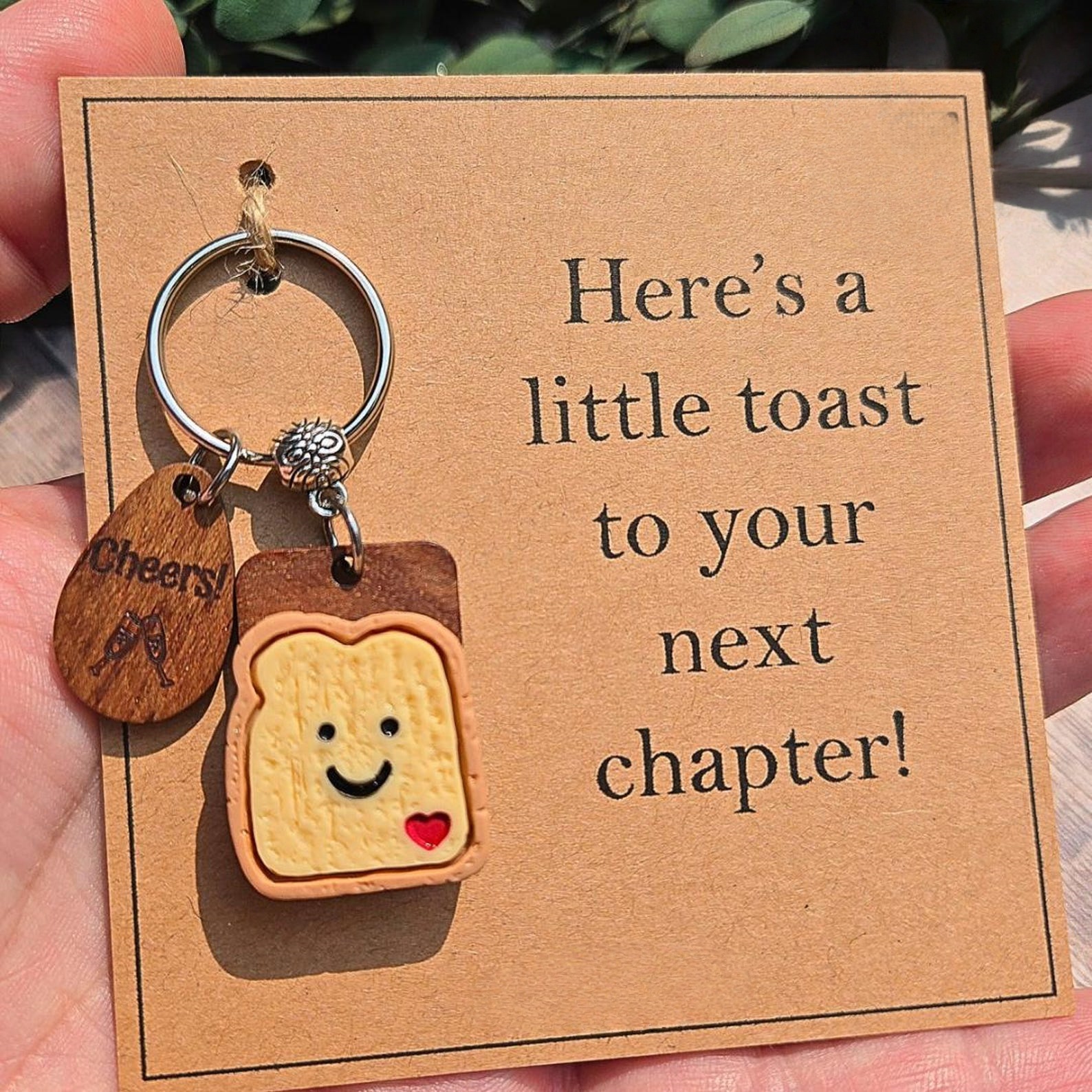 Funny little toast keyring | Gift for new chapter