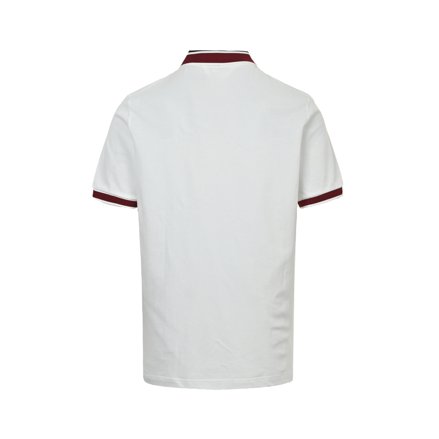 Moncler 25ss red collar embroidered logo polo short sleeve