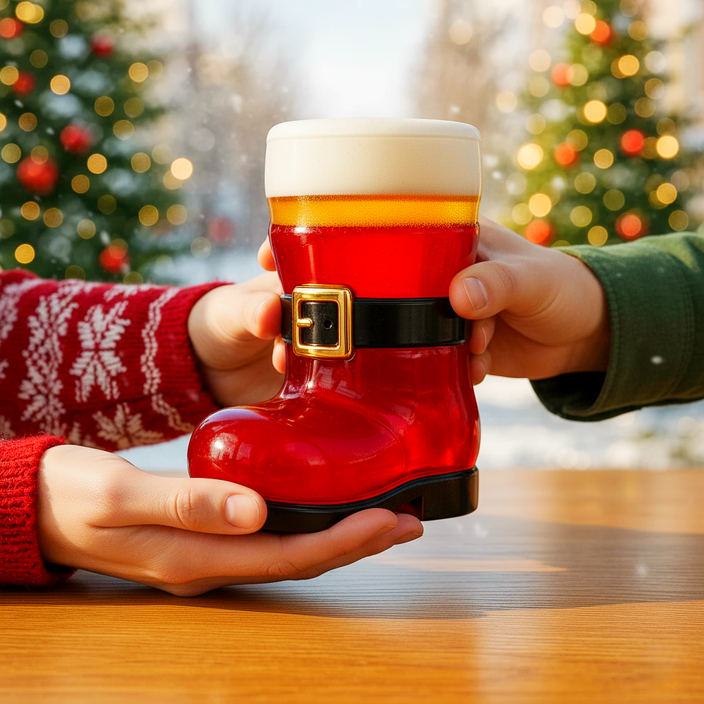 Santa Boot Beer Mug