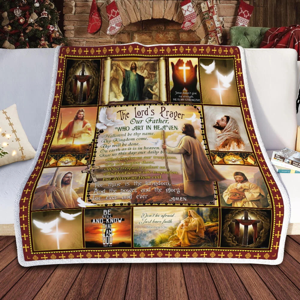 The Lord’s Prayer Our Father Sofa Throw Blanket