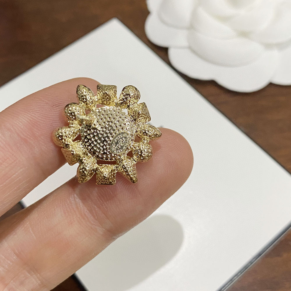 Chanel Sunflower Earrings