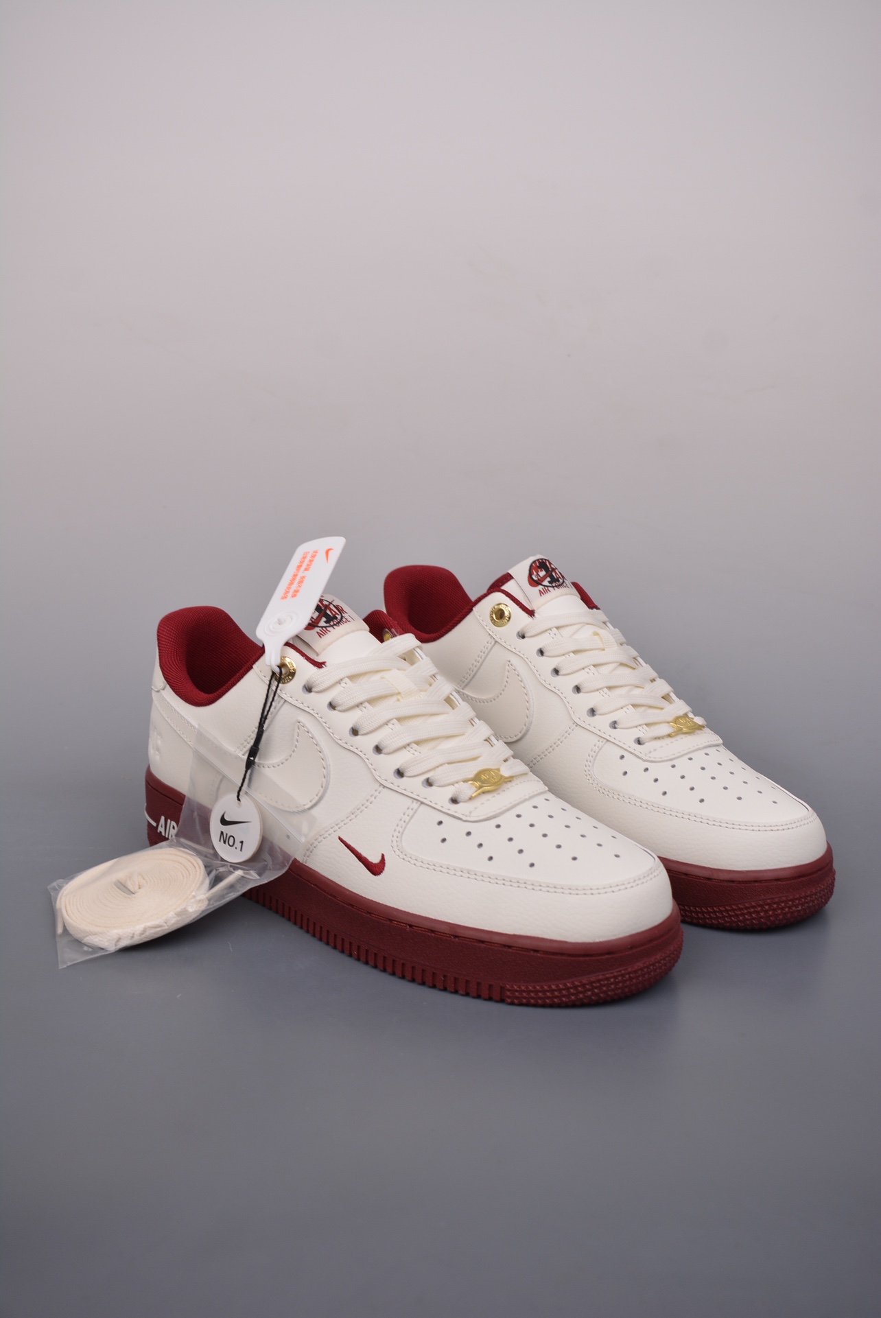 Nike Air Force 1'07 SESail Team Red Metallic Gold DQ7582-100