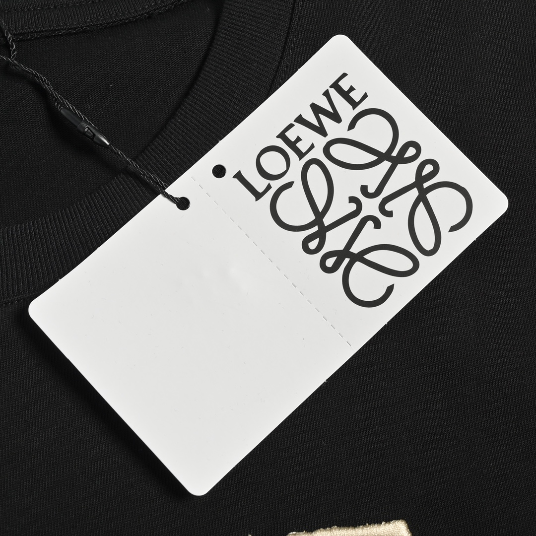 Loewe 22ss embroidered logo short sleeve