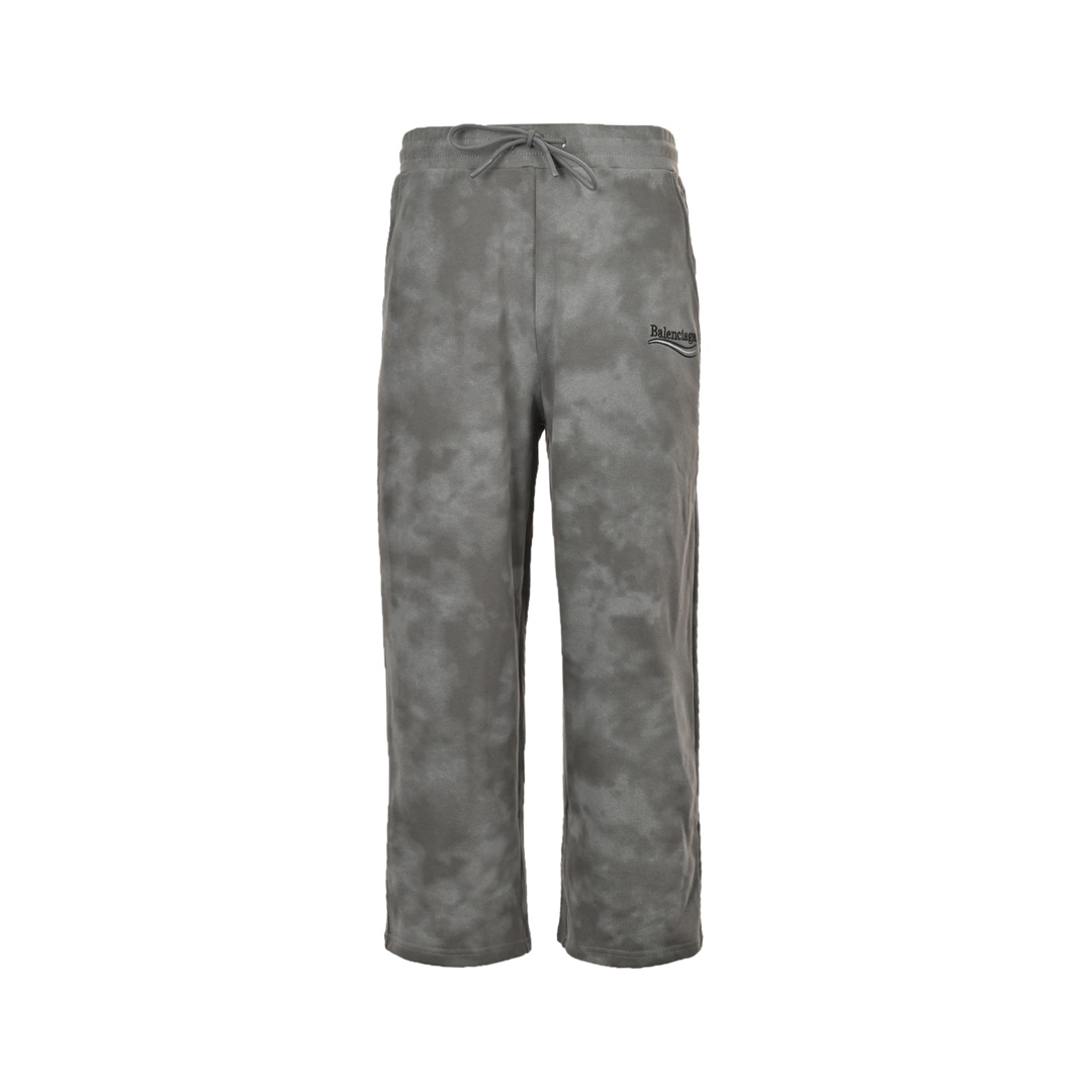 Balenciaga 24Fw embroidered cola mud-dyed washed trousers