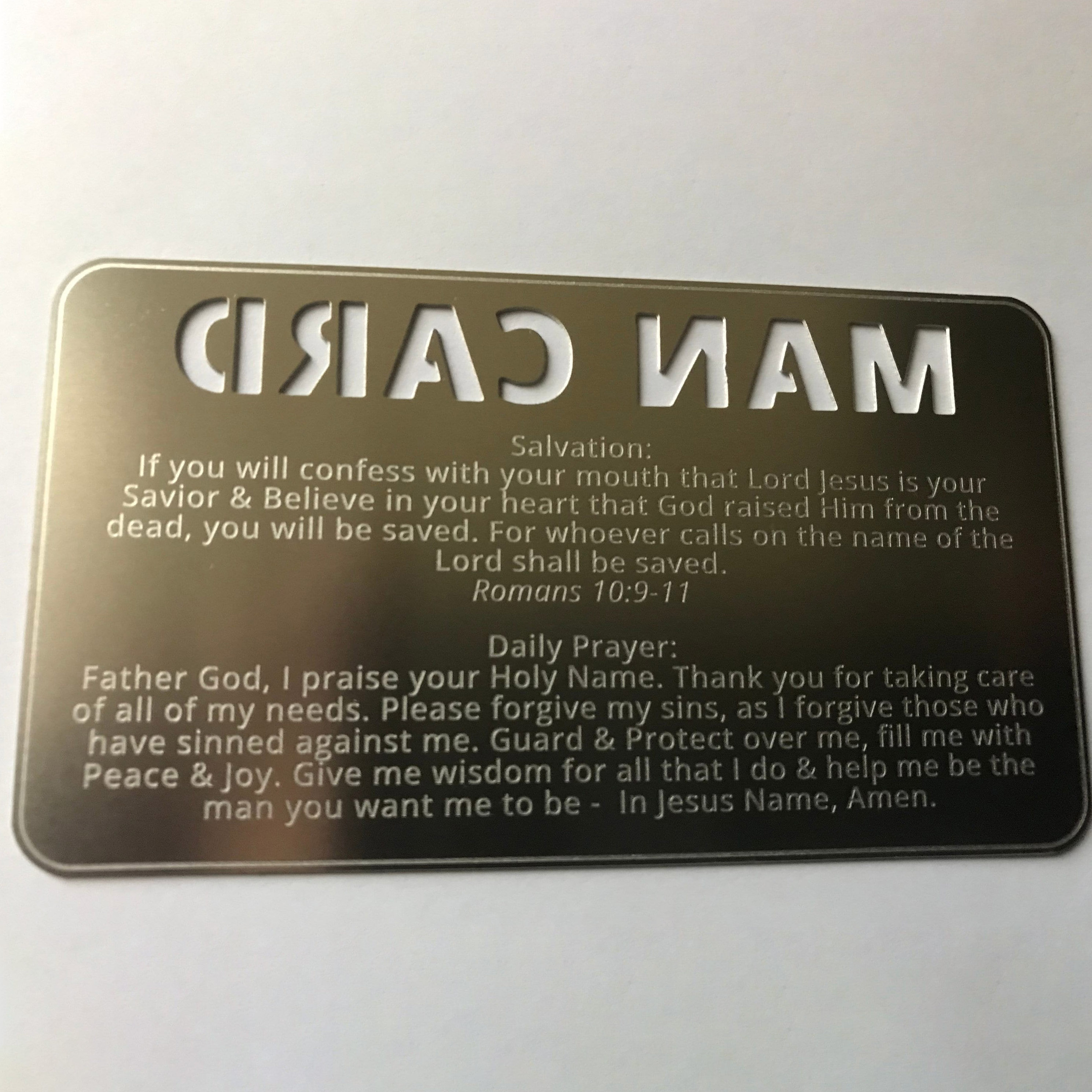 Men and Women Bible Verse Prayer Cards