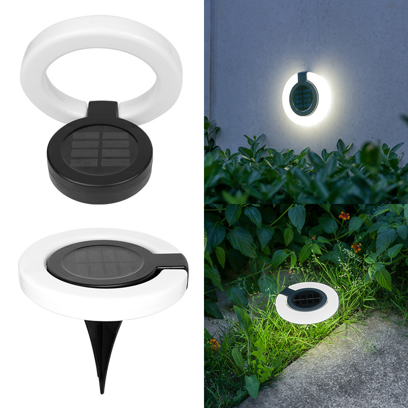 🔥Last Day 49% OFF🔥Round Outdoor Ground Lights Adjustable Disk Solar Pathway Lamp