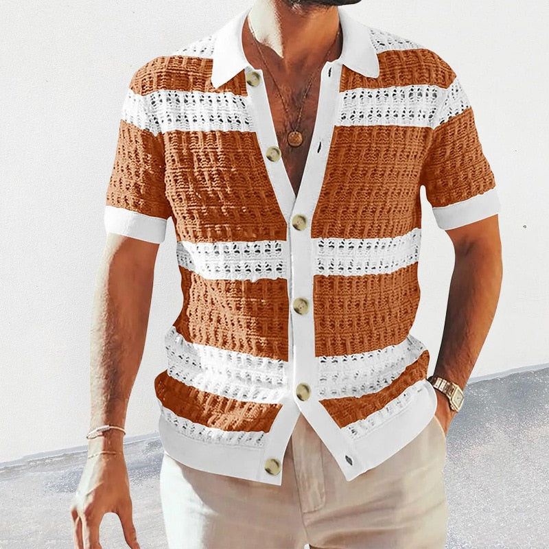 Imola Striped Button-Up Shirt