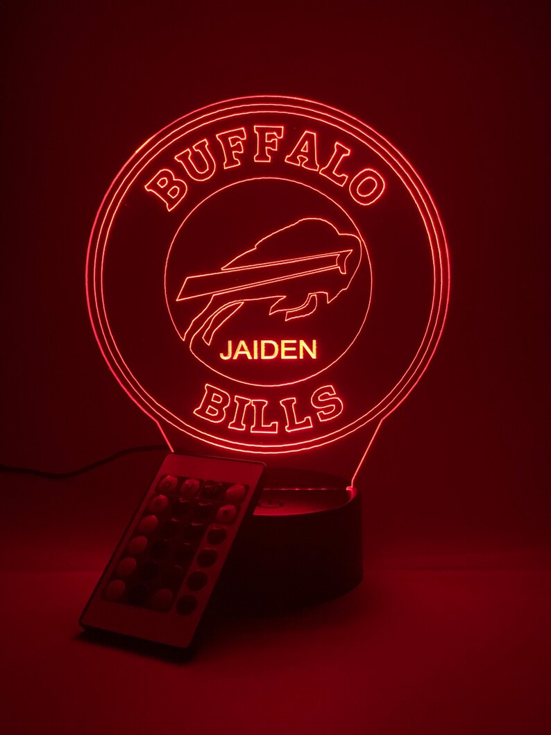 BUFFALO BILLS 3D LAMP PERSONALIZED