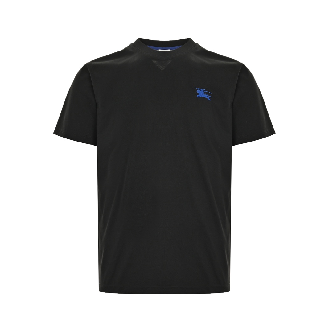 Burberry 24ss blue warhorse embroidered small logo short sleeve