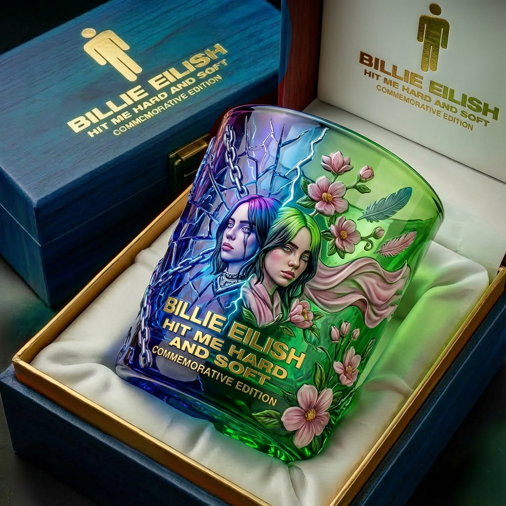 Billie Eilish Hit Me Hard and Soft Edition Glass