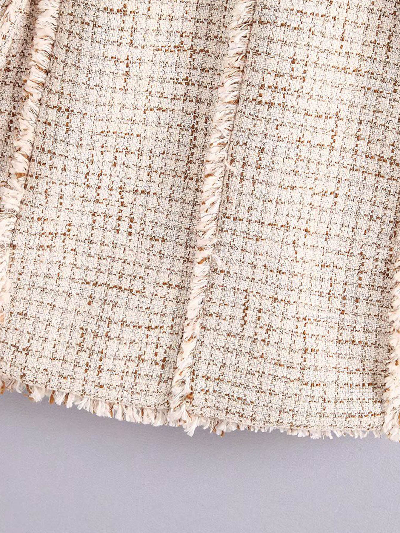 Fringe Edge Tweed Blazer