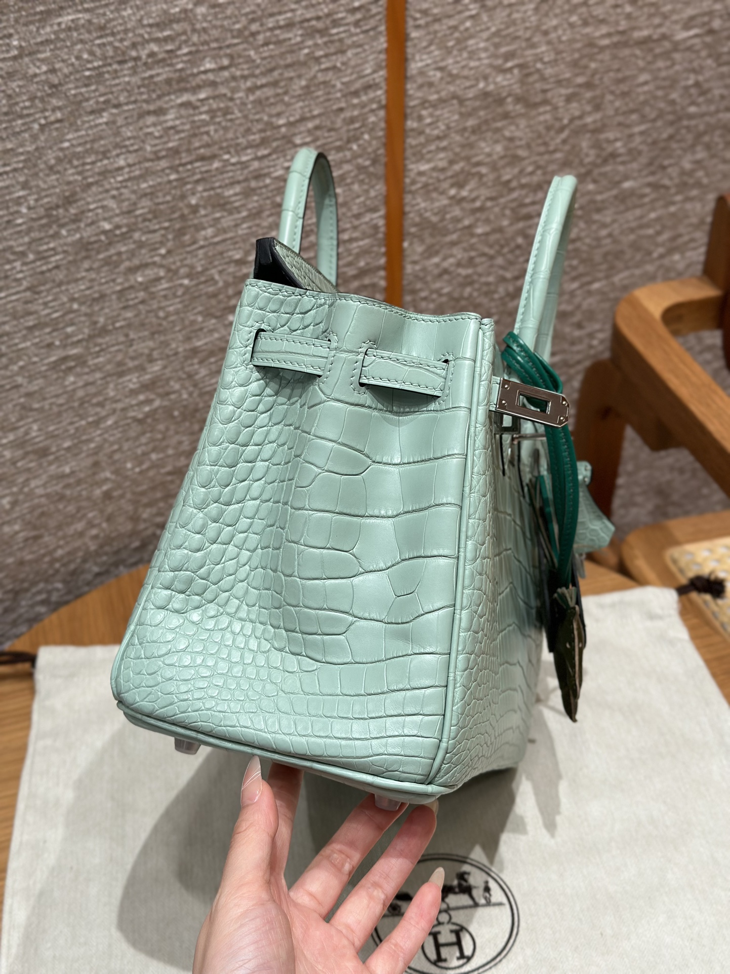 Hermes Birkin 6W Menthe Handbag (Handmade to Order)