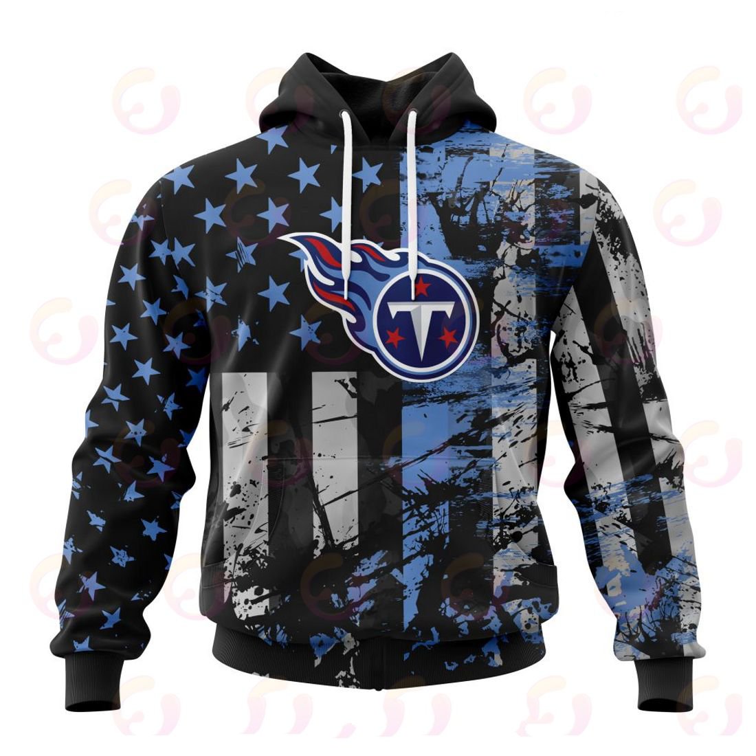 TENNESSEE TITANS 3D HOODIE JERSEY FOR AMERICA