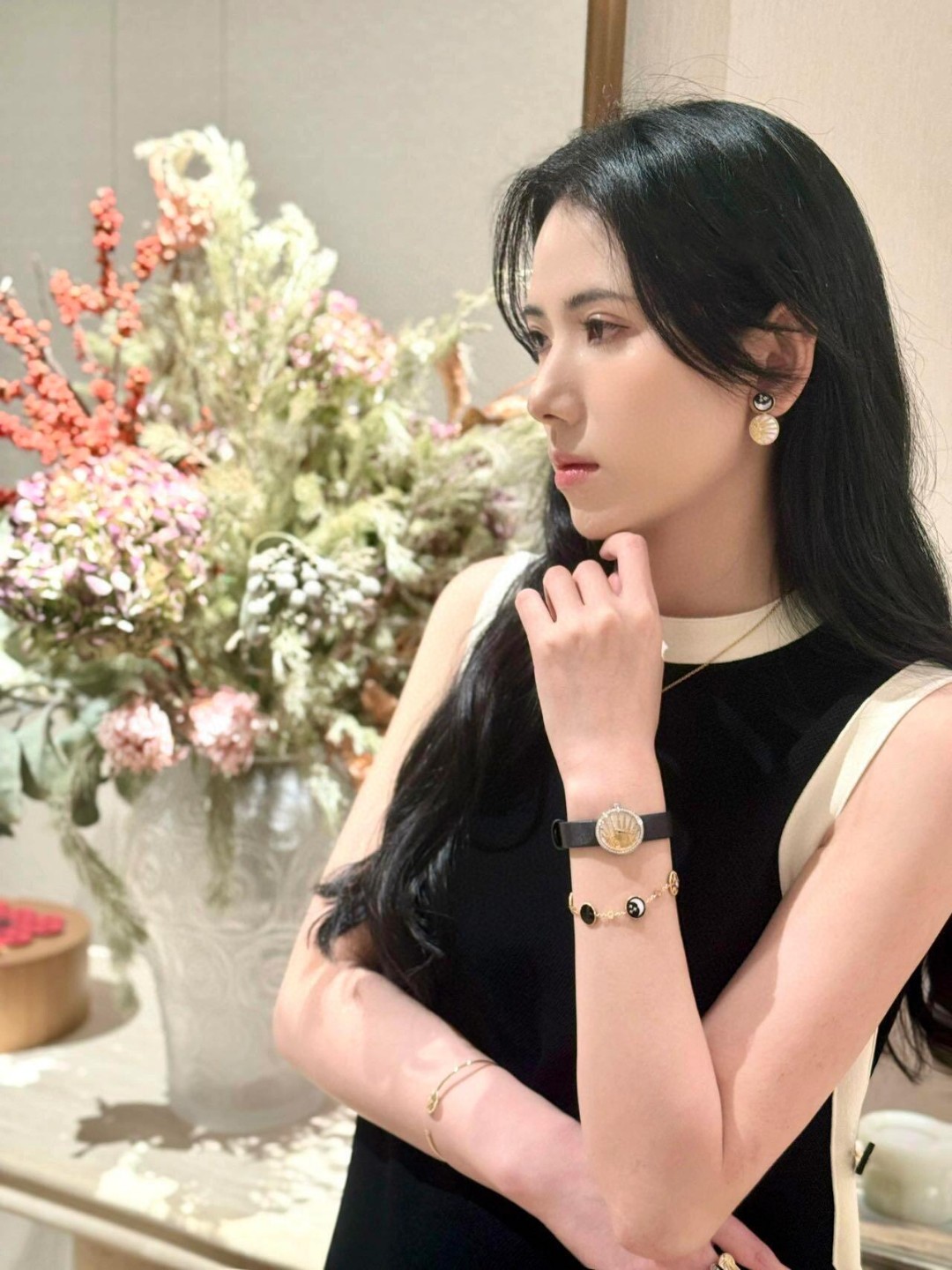 Dior Sun, Moon and Stars Five Flower Bracelet