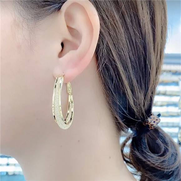 ✨New Year Special Offer✨Woven Mesh Oval Earrings