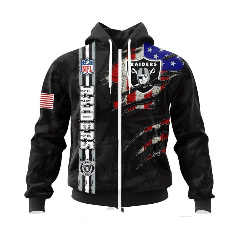 LAS VEGAS RAIDERS 3D HOODIE SKULL0802