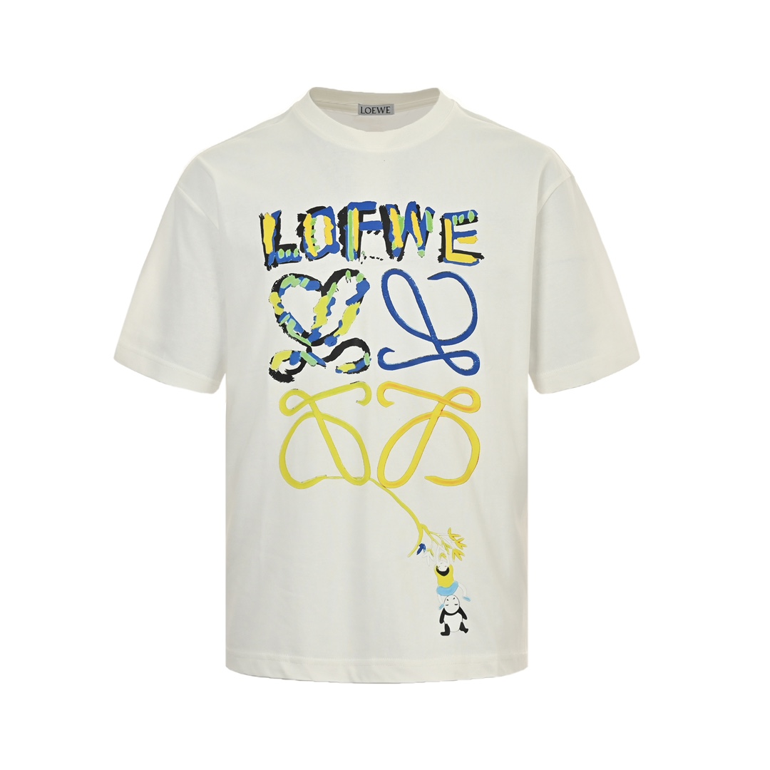 Loewe 24ss red panda short sleeve
