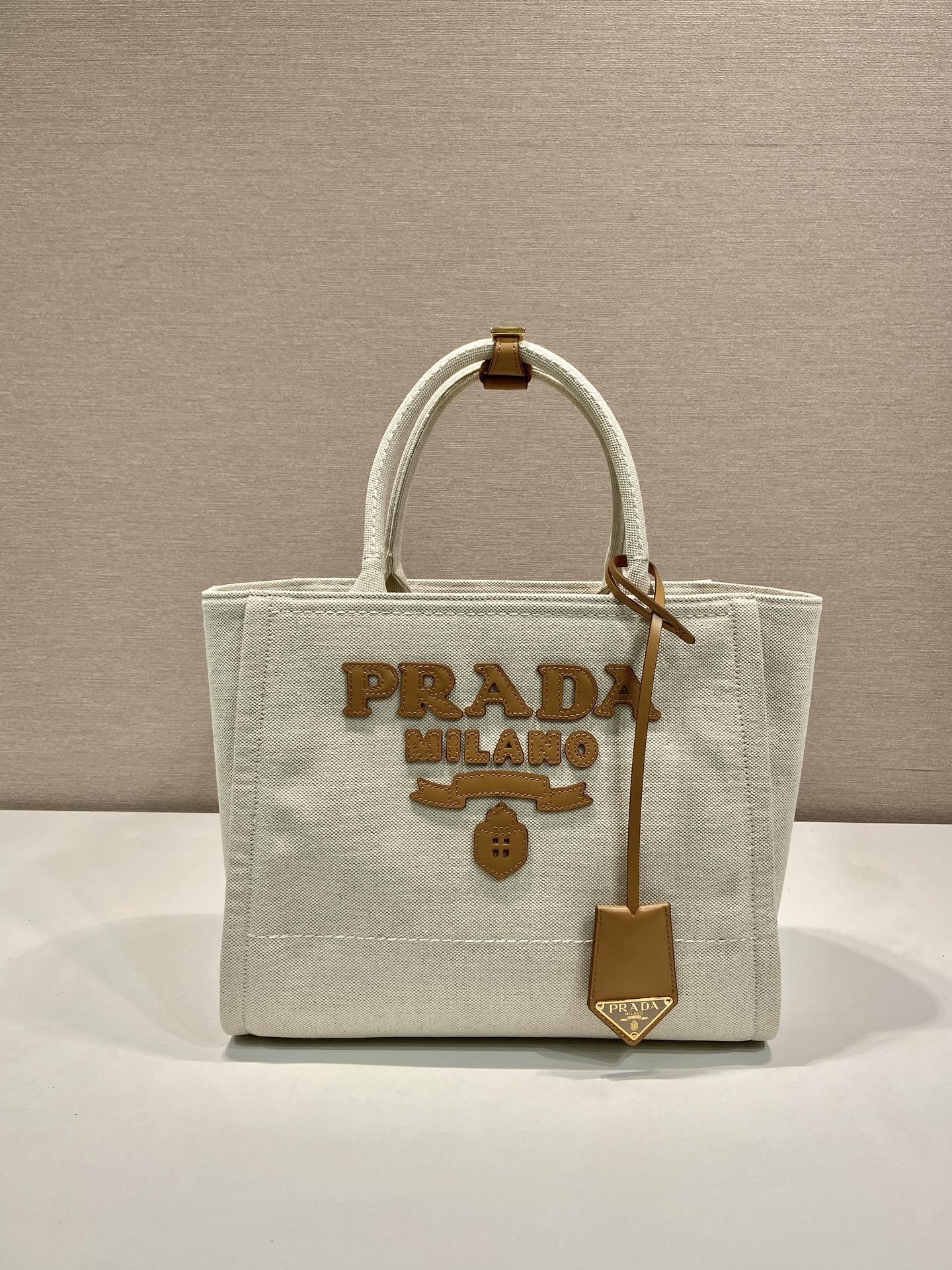 Prada Canvas Tote Bag 1BG474