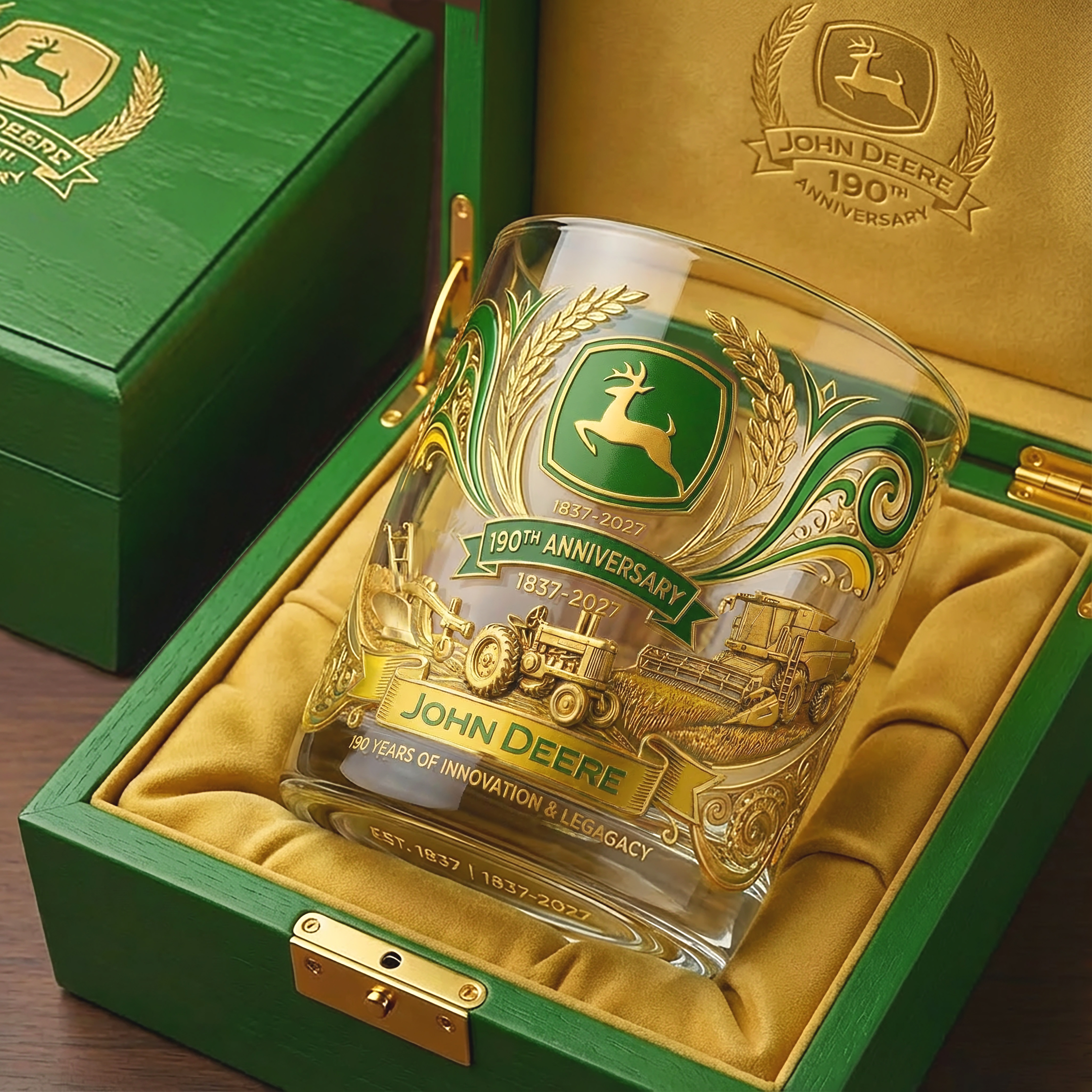 🥃John Deere–190th Anniversary Whiskey Glass