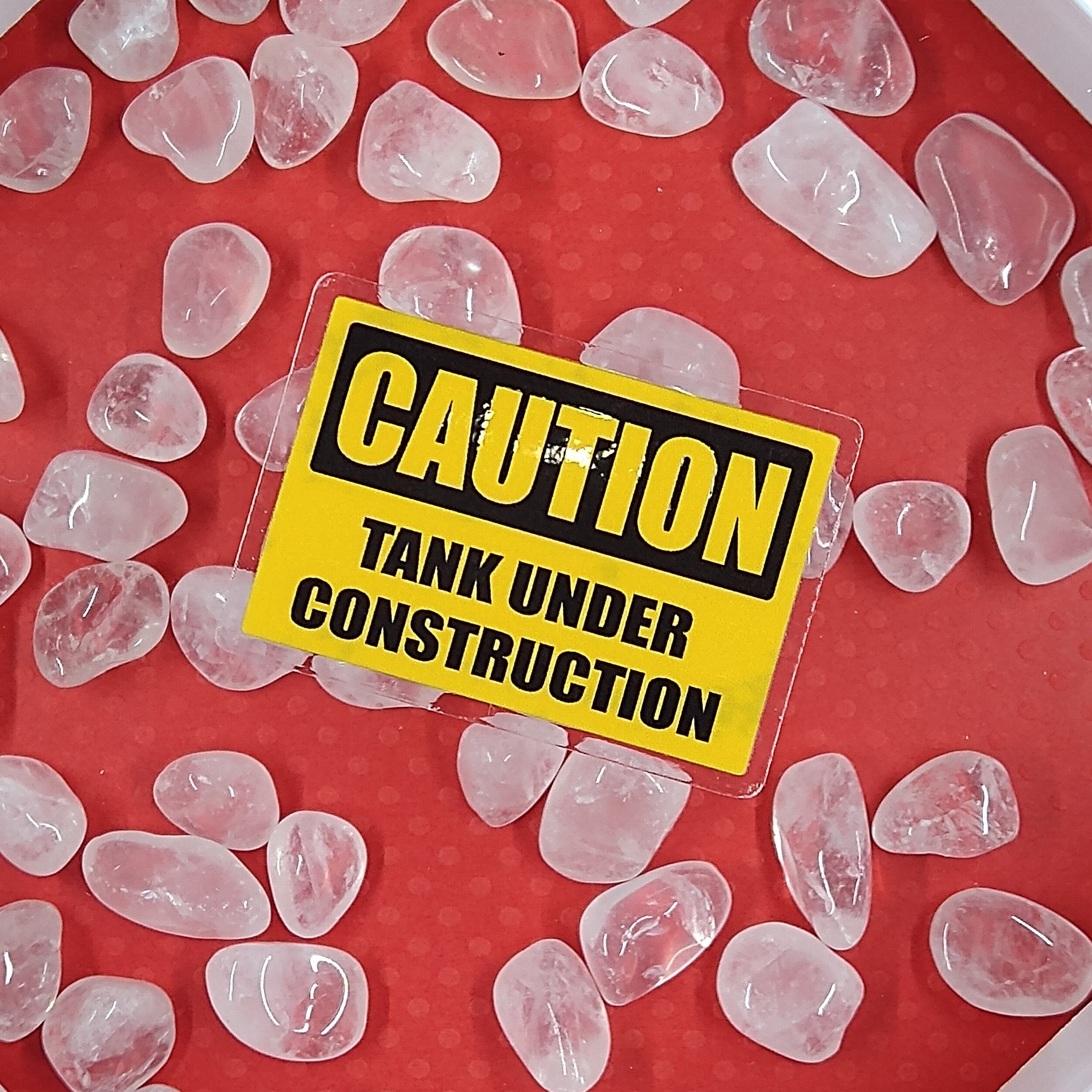 Funny Aquarium Caution Sign | Aquarium Decor Sticker