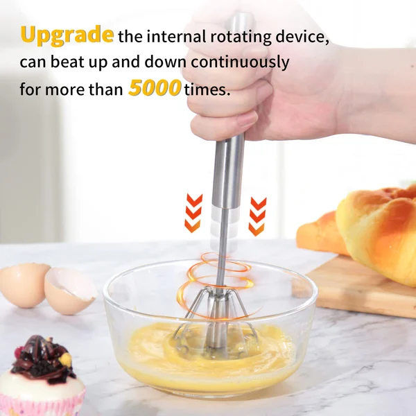Food Grade Stainless Steel Egg Beater🔥（Special sale last day）