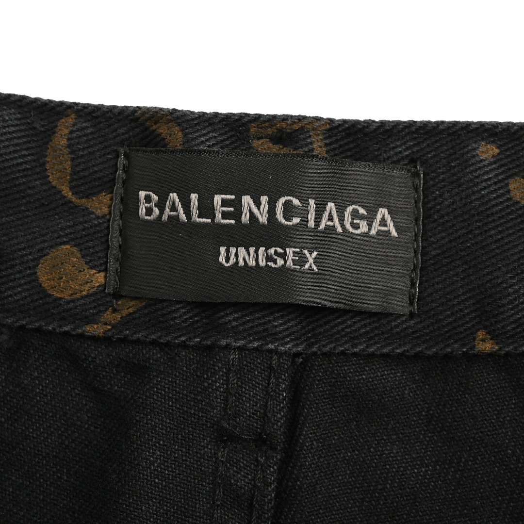 Balenciaga 24Fw color print all over jeans