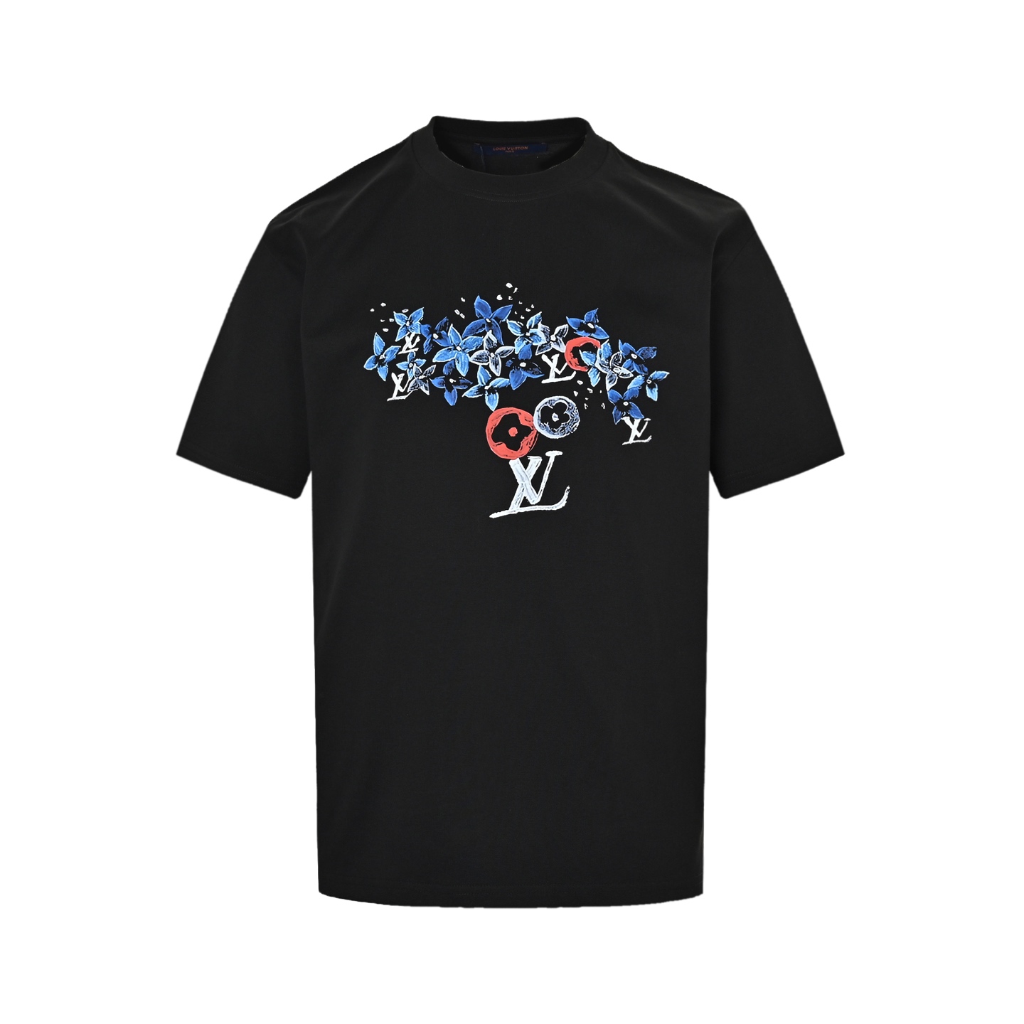 Louis Vuitton 25ss hand-painted monogram print short sleeves
