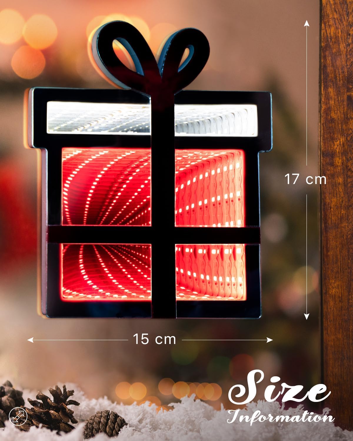 🔥2025 Christmas New Arrival🔥- Christmas 3D Infinity Mirror Light Tunnel Light