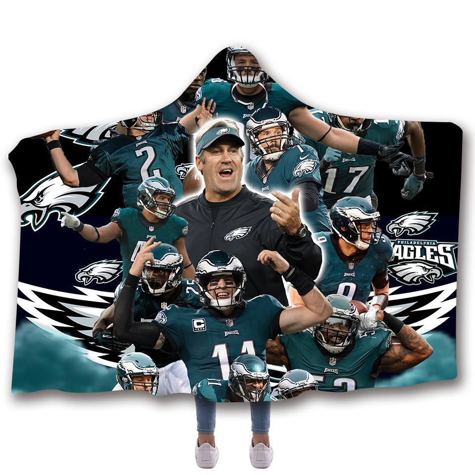 PHILADELPHIA EAGLES CLASSIC 3D HOODED BLANKET