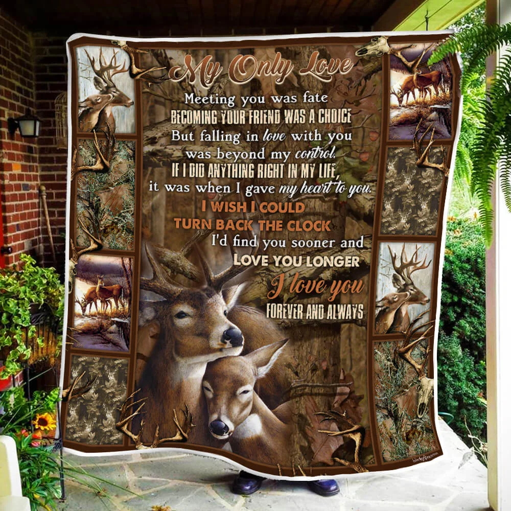 My Deer Love Quilt Blanket