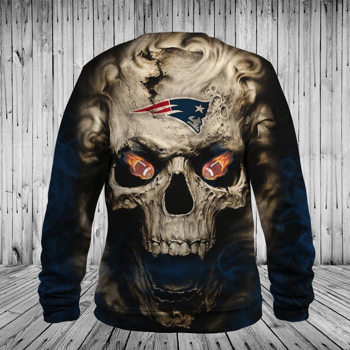 PATRIOTS 3D HOODIE SKULL21