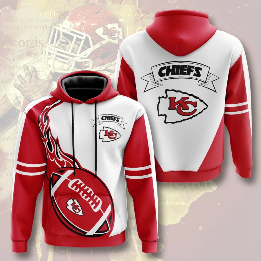 KANSAS CITY CHIEFS 3D HOODIE KKCC007