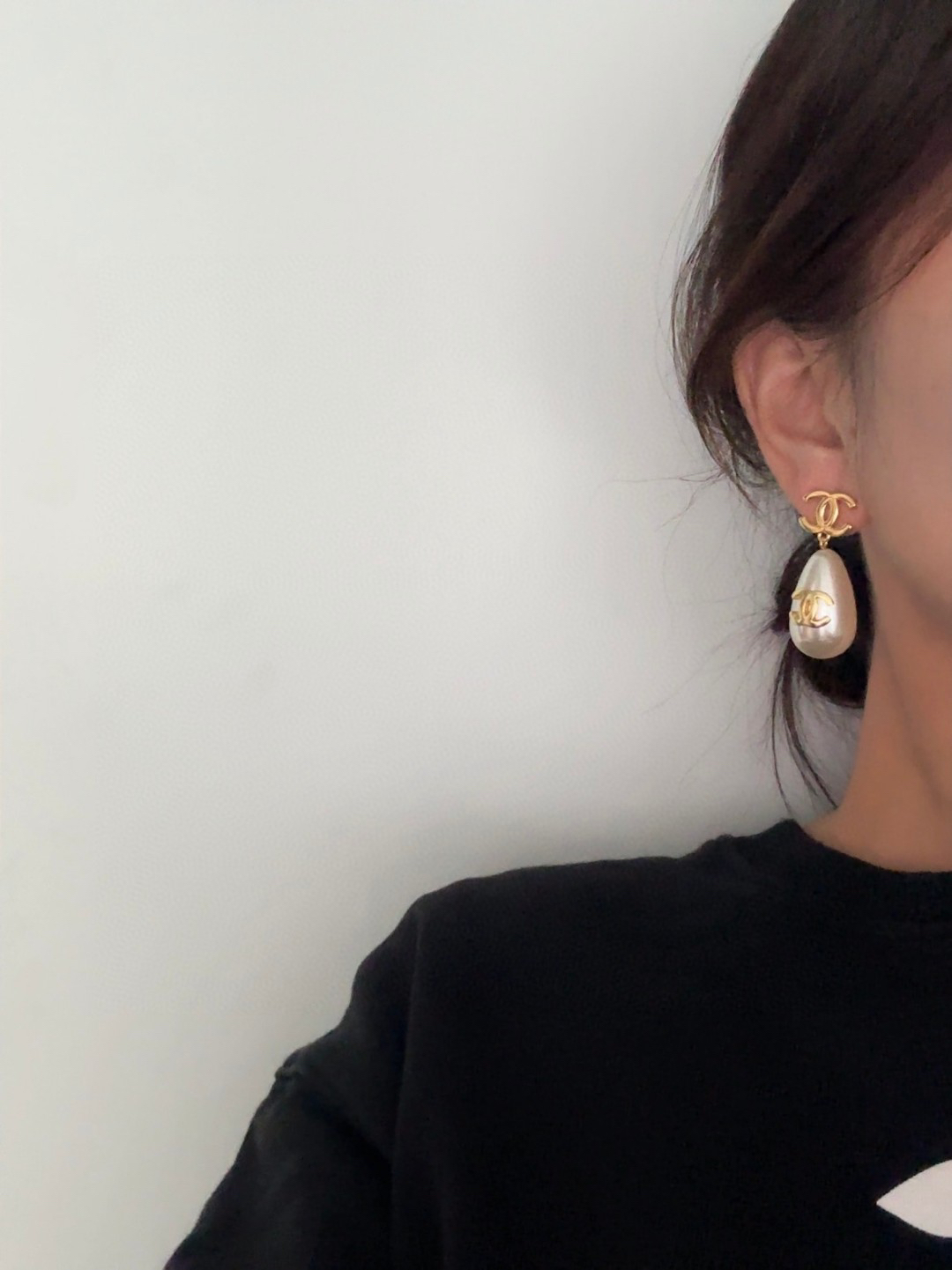 Chanel Pearl Double C Earrings