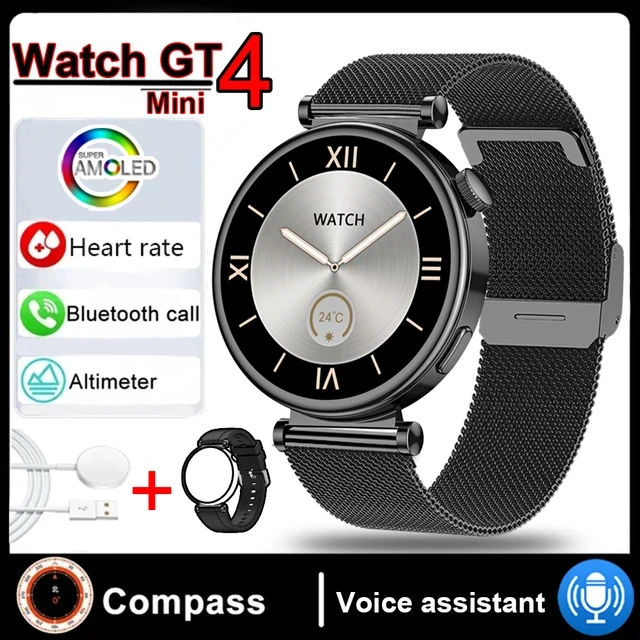 New Women's AMOLED Smartwatch HD Bluetooth Talk 1.3inch Full Screen Touch IP68 Waterproof Women's Smartwatch for Huawei Xiaomi