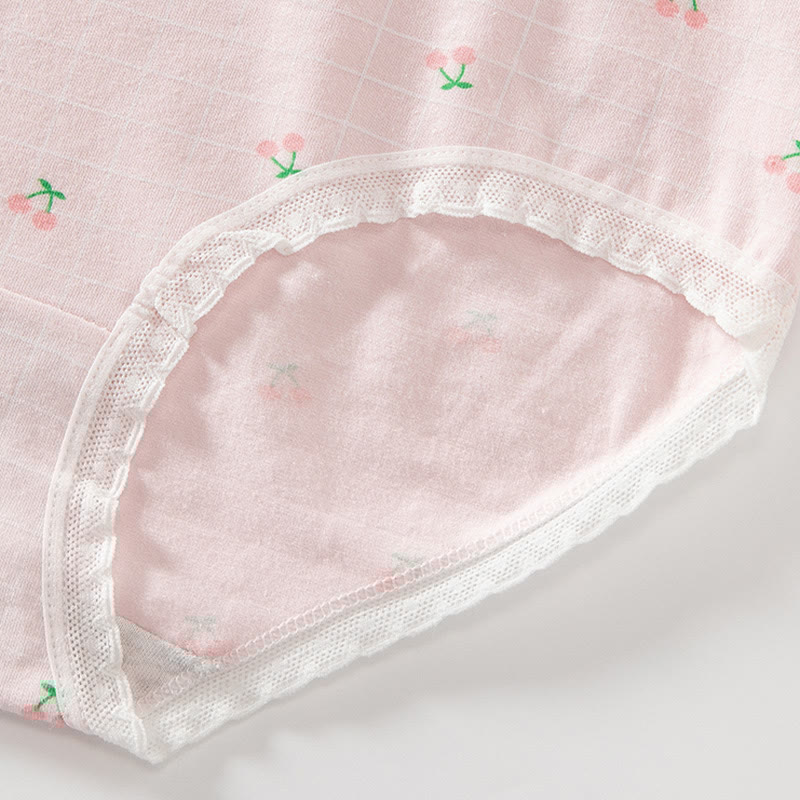4 Pack Bunny Cherry Print Panty Set