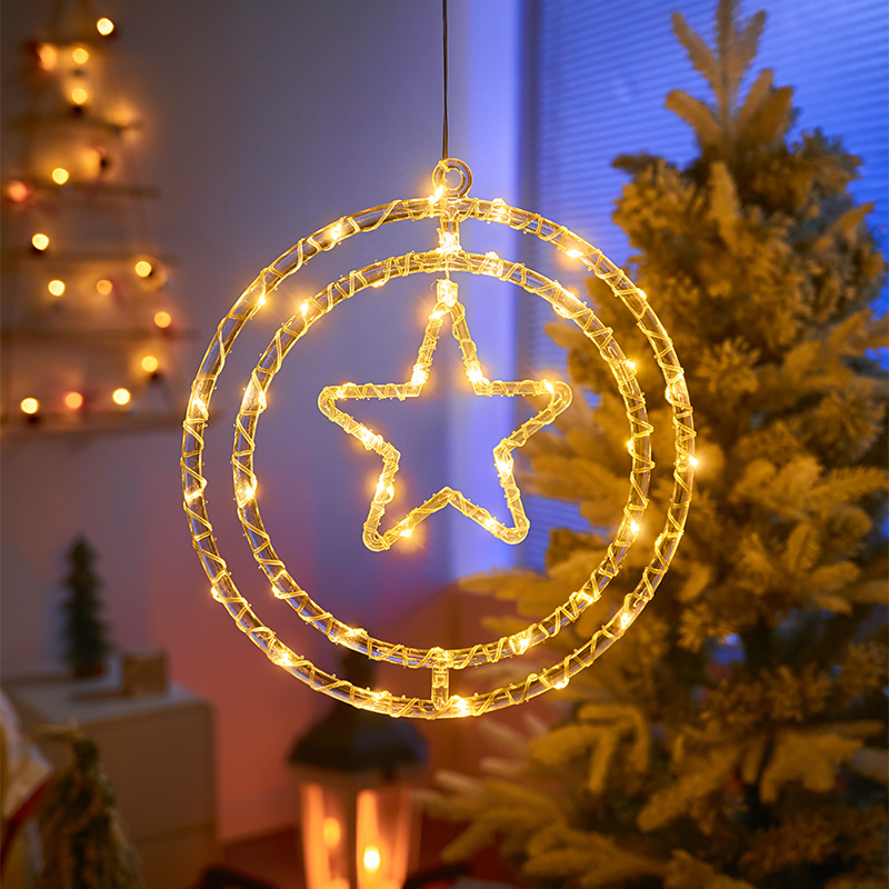 🎄🎅 15.74 in Large Size Rotatable 3D Waterproof Christmas LED Lights Decoration - USB + Remote Control