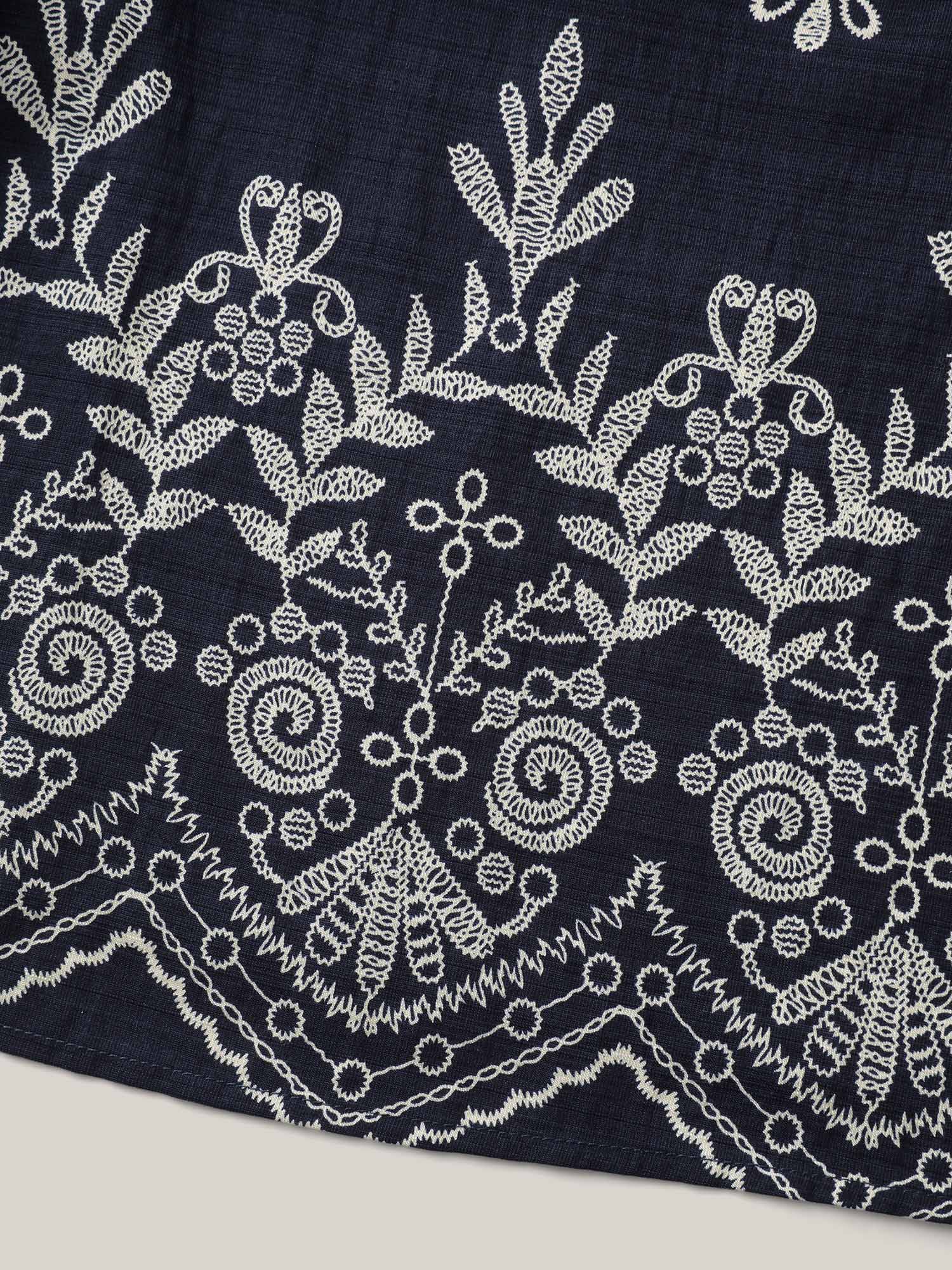 Floral Boho Print Ruffled Plain Blouse